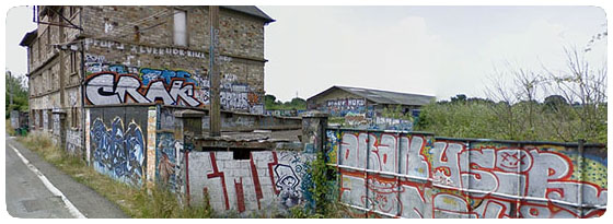 Along Avenue Chardonnet in Rennes, France