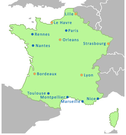 Map of France