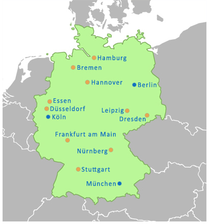 Map of Germany