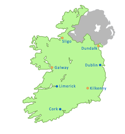 Map of Ireland